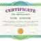 Certificate Template With Guilloche Elements. Green Diploma Border.. With Validation Certificate Template