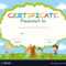 Certificate Template With Kids Planting Trees Inside Free Kids Certificate Templates