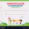 Certificate Template With Kids Walking In The Park Intended For Walking Certificate Templates