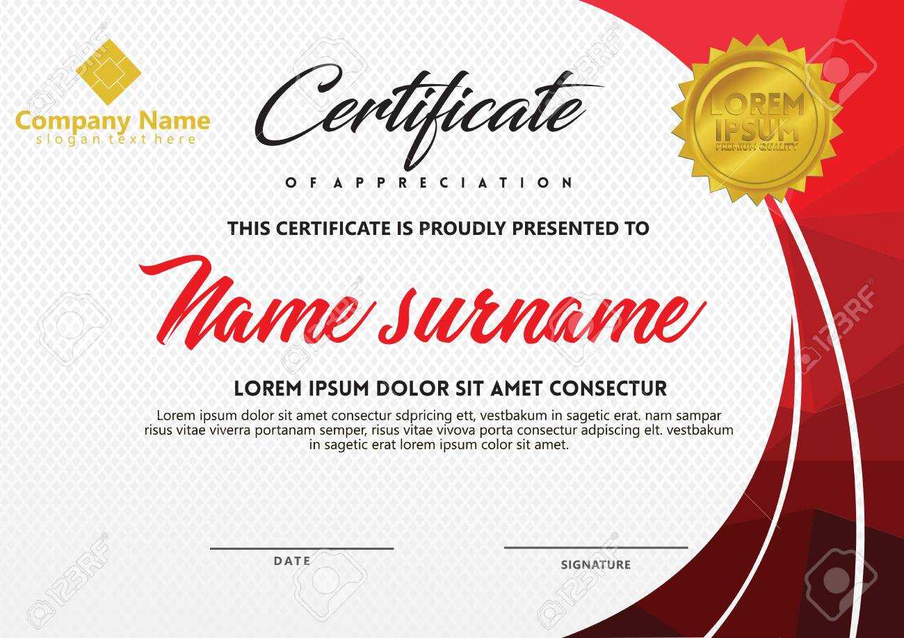 Certificate Template With Polygonal Style And Modern Pattern.. Throughout Workshop Certificate Template