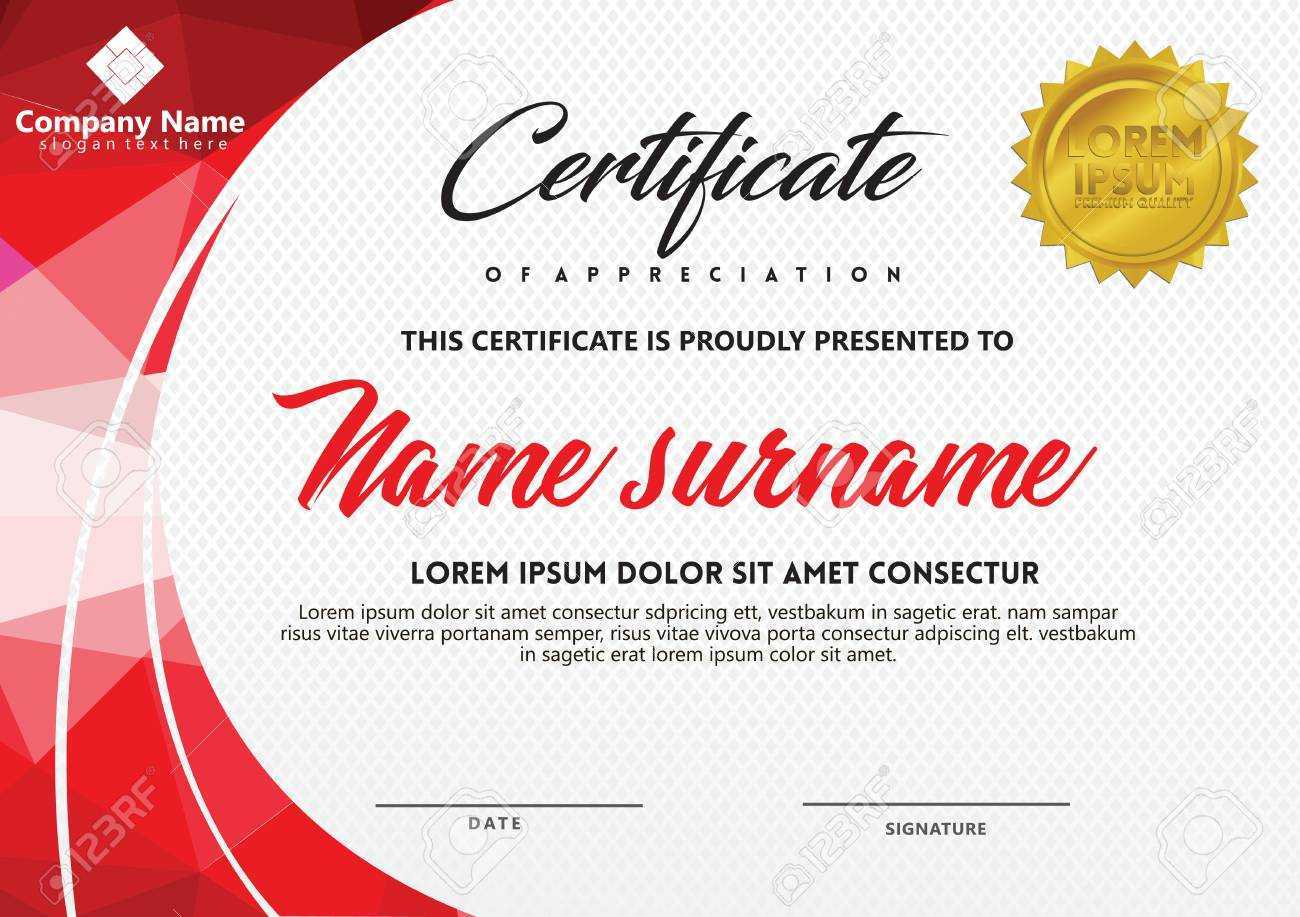 Certificate Template With Polygonal Style And Modern Pattern.. With Workshop Certificate Template