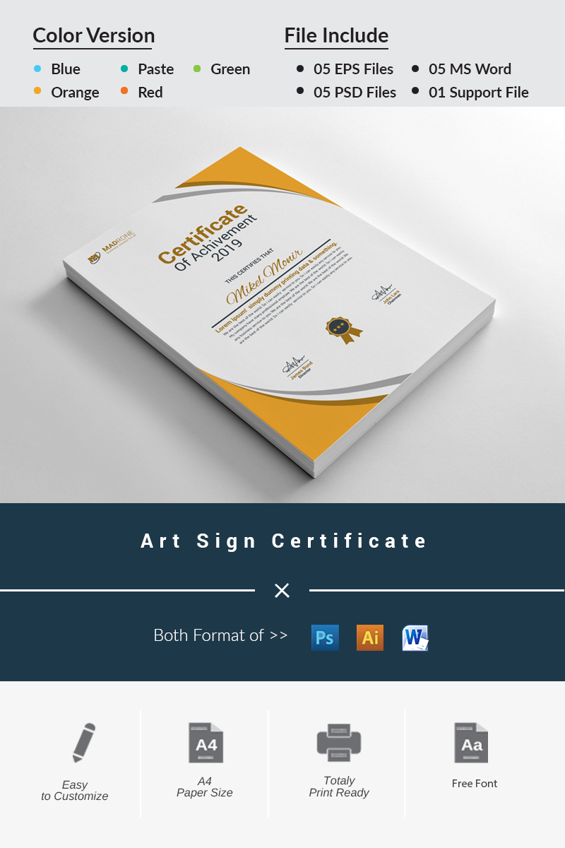 Certificate Templates | Award Certificates | Templatemonster Inside No Certificate Templates Could Be Found