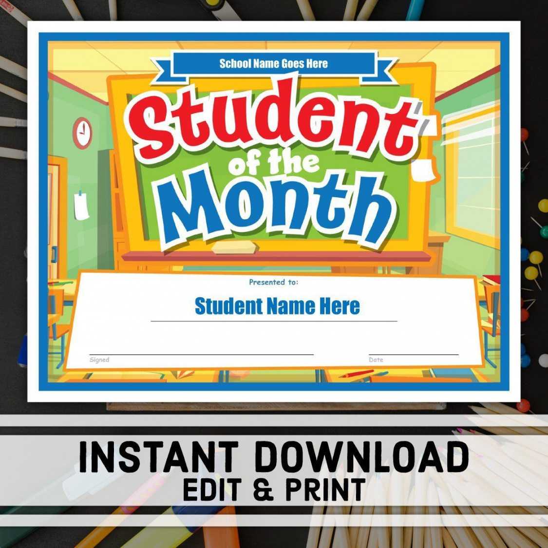 Free Printable Student Of The Month Certificate Templates Xfanzexpo Free Printable Student Of The Month Certificate Templates Xfanzexpo