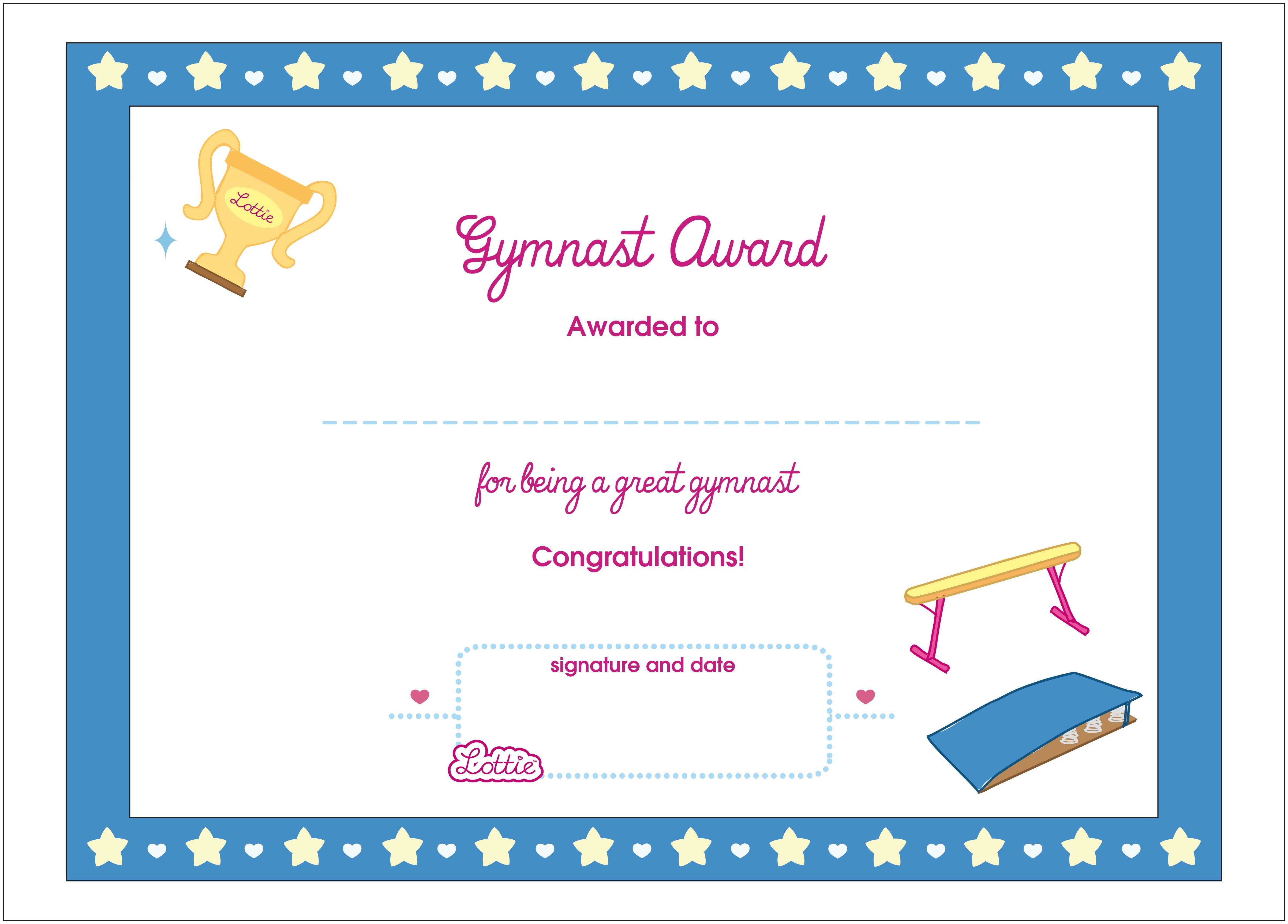 Certificate Templates Gymnastics | Sample Customer Service Within Gymnastics Certificate Template