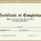 Certificates. Best Completion Certificate Template Designs Pertaining To Certificate Of Substantial Completion Template