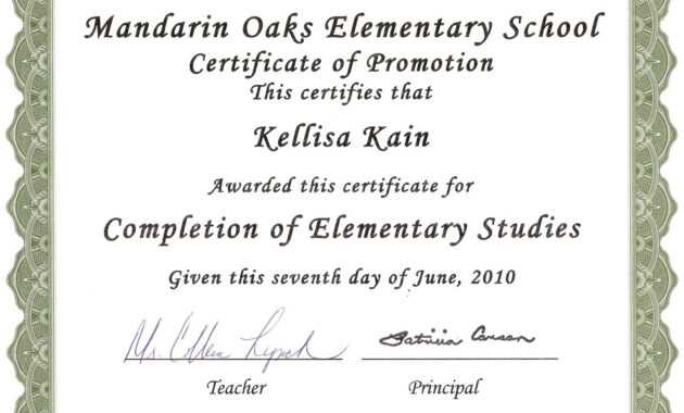 Certificates. Cool Promotion Certificate Template Example inside Promotion Certificate Template