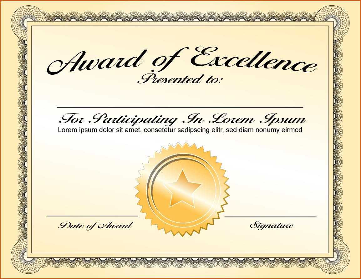 Certificates. Enchanting Sample Award Certificates Templates Regarding Sample Award Certificates Templates
