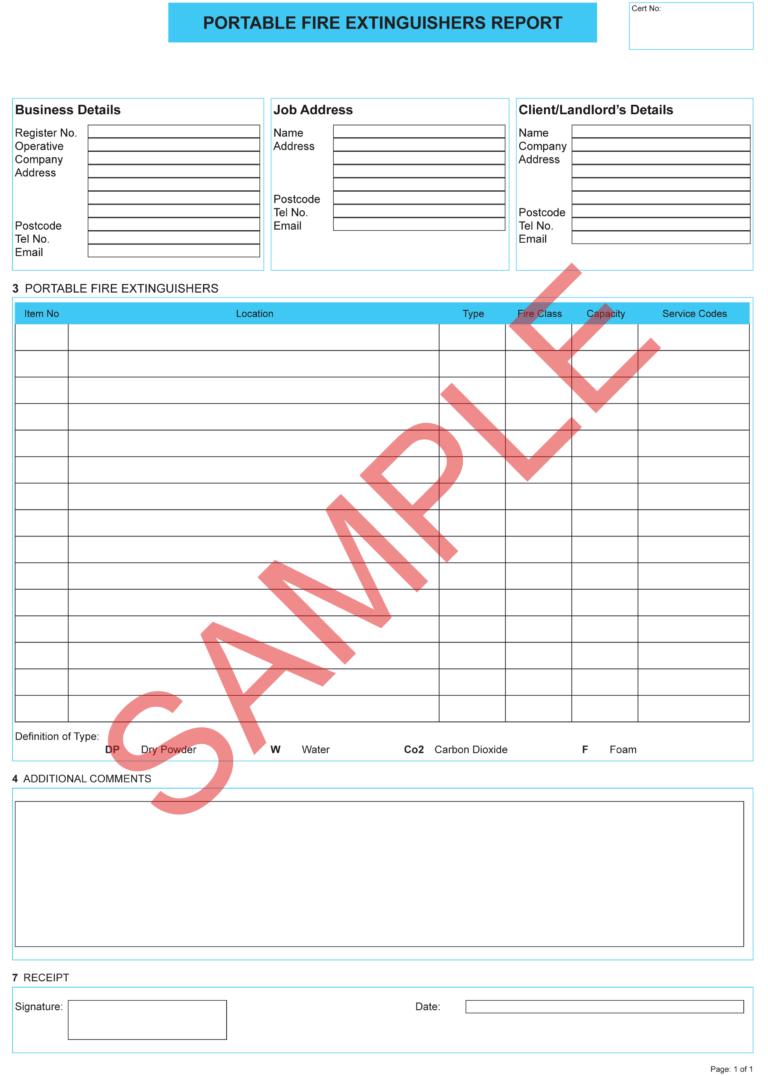 Hydrostatic Pressure Test Report Template