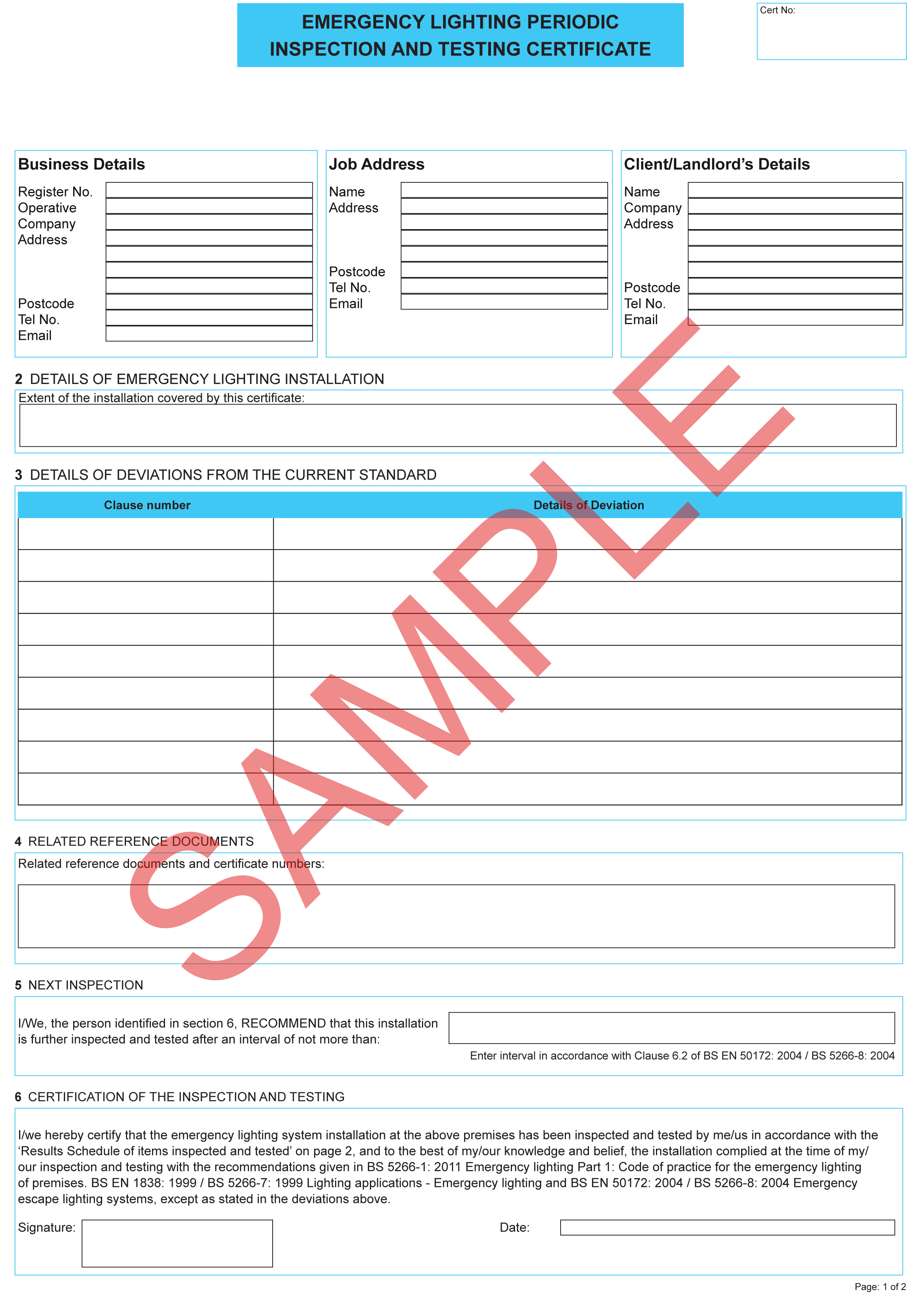 Certificates | Everycert Pertaining To Electrical Isolation Certificate Template