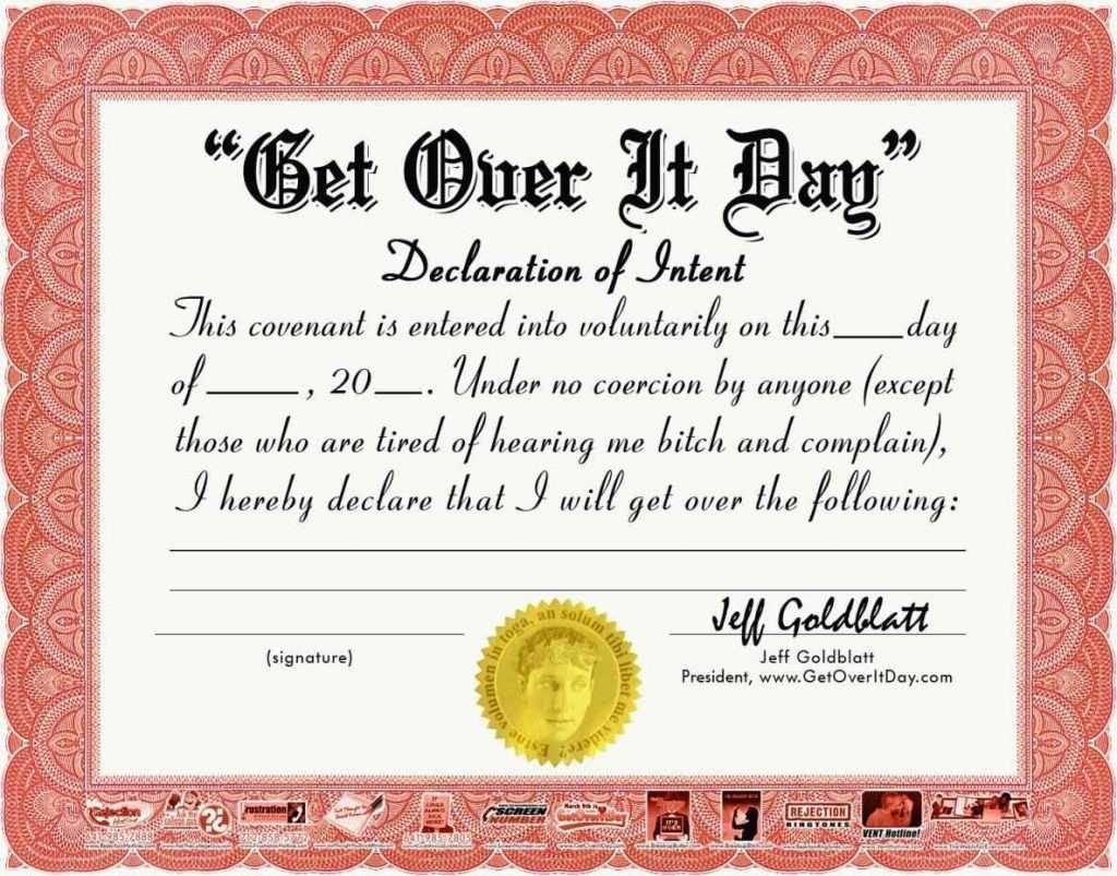 Certificates: Mesmerizing Fun Certificate Templates Example Intended For Fun Certificate Templates