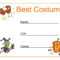 Certificates. Simple Halloween Costume Certificate Template Regarding Halloween Certificate Template