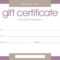 Certificates: Stylish Free Customizable Gift Certificate In Gift Certificate Template Publisher