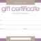 Certificates: Stylish Free Customizable Gift Certificate Inside Printable Gift Certificates Templates Free