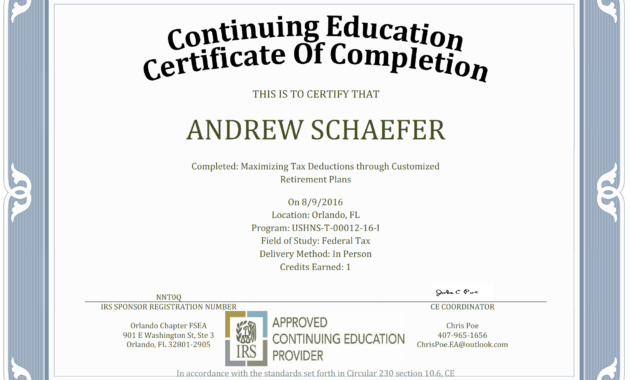 Ceu Certificate Of Completion Template Sample in Ceu Certificate Template