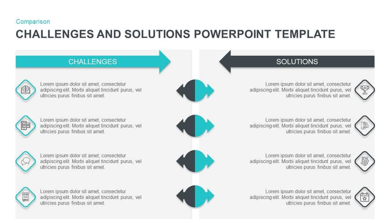 Challenges & Solutions Powerpoint Template – Slidebazaar For Powerpoint Template Resolution
