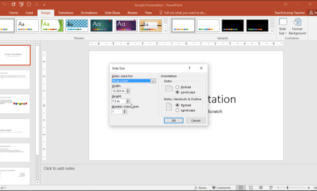Change The Size Of Slides In Powerpoint - Instructions with Powerpoint Presentation Template Size
