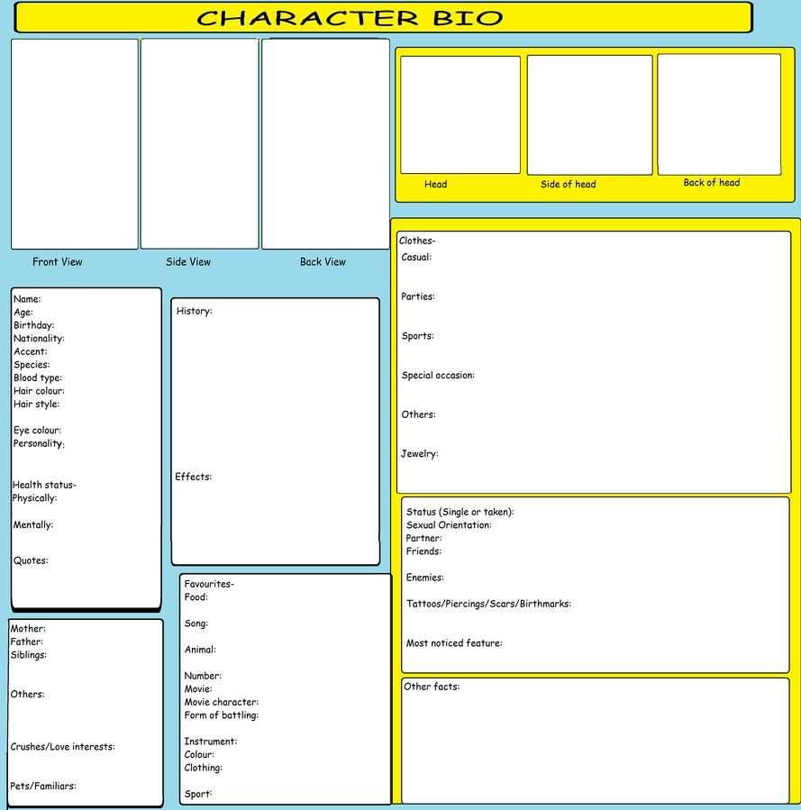 Character Bio Templatekitkattykomodo.deviantart On Regarding Free Bio Template Fill In Blank