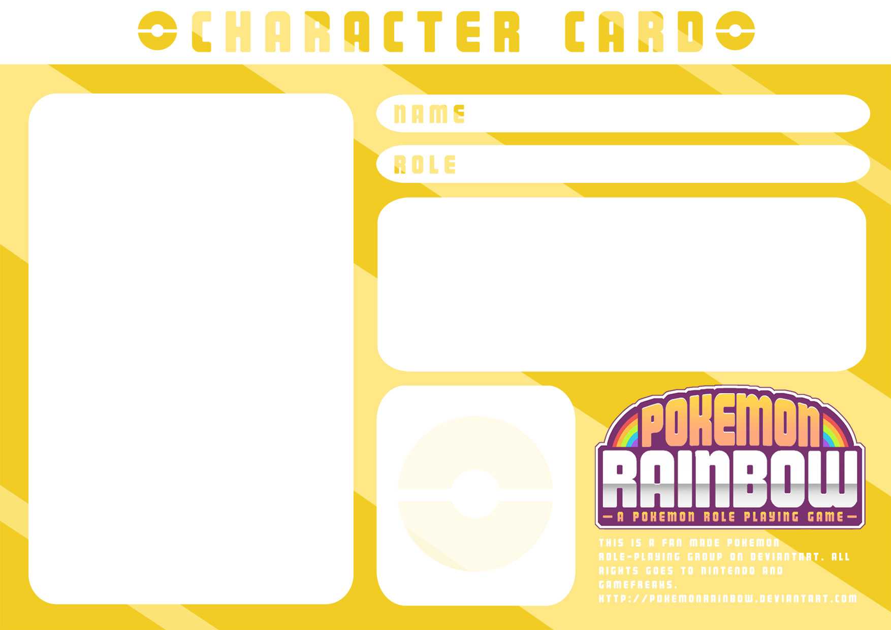 Character Card Template (Golden Trainer)Ry Spirit On Regarding Pokemon Trainer Card Template