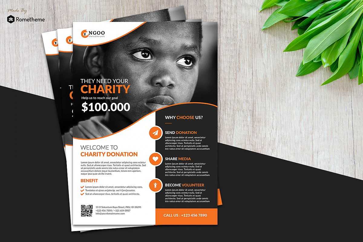 Charity Flyer Vol. 01 In Ngo Brochure Templates