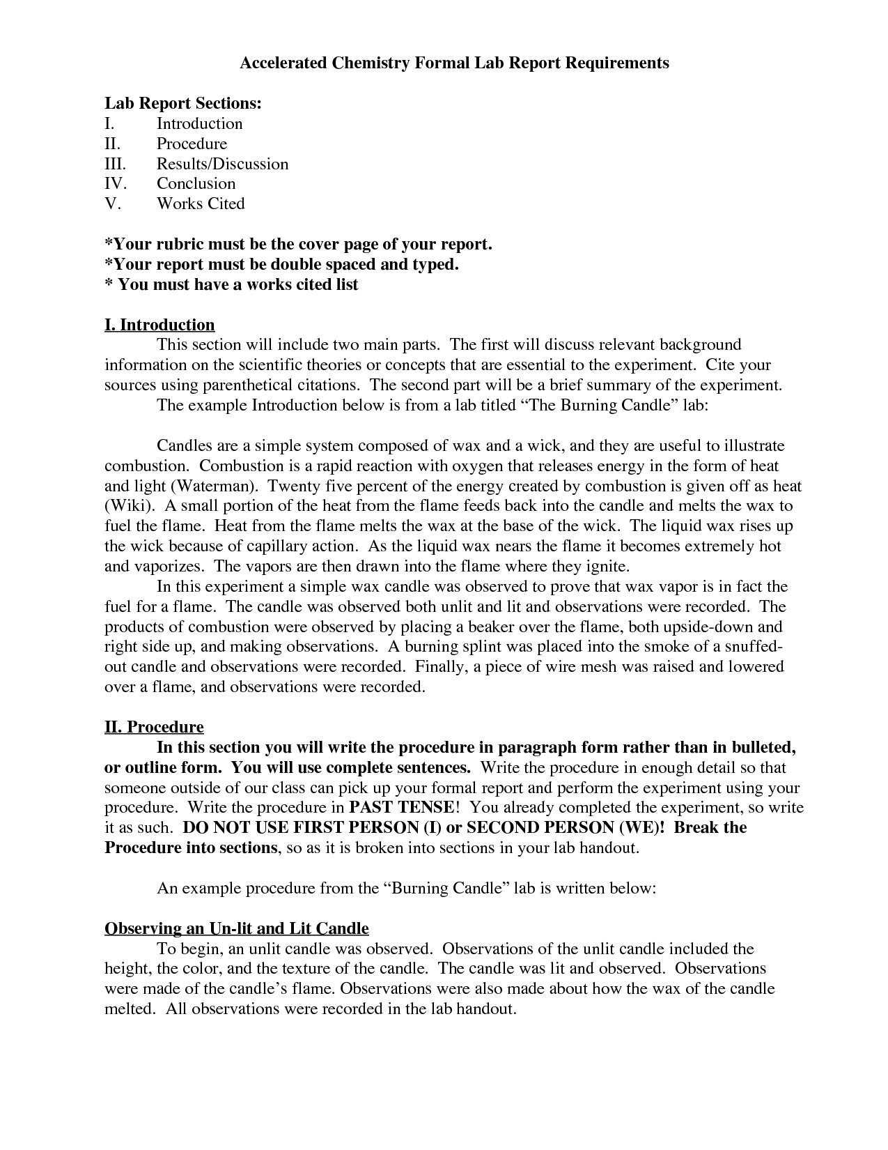 Chemistry Lab Report Format Amulette – Resume Samples Throughout Lab Report Template Chemistry