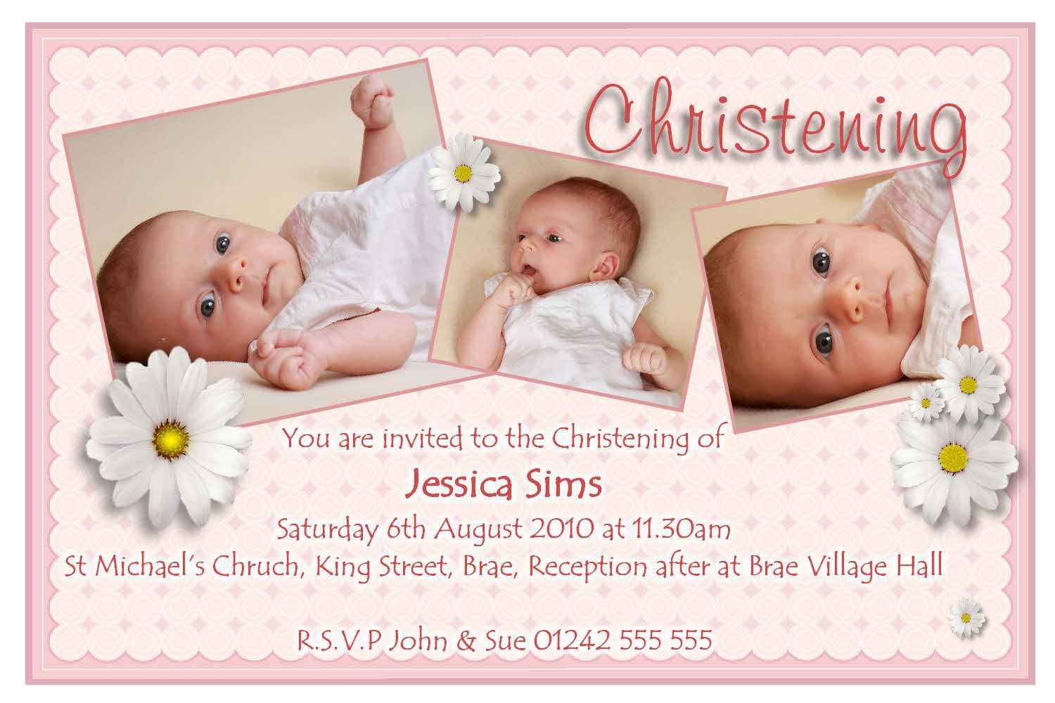 Christening Templates Free. Baptism Invitations Baptisms And With Baptism Invitation Card Template