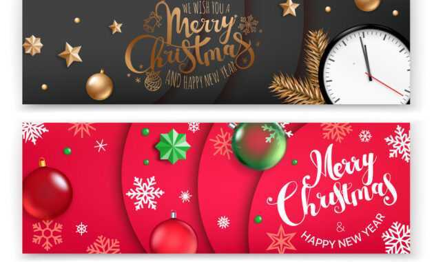 Christmas Banners Template Merry Christmas And within Merry Christmas Banner Template