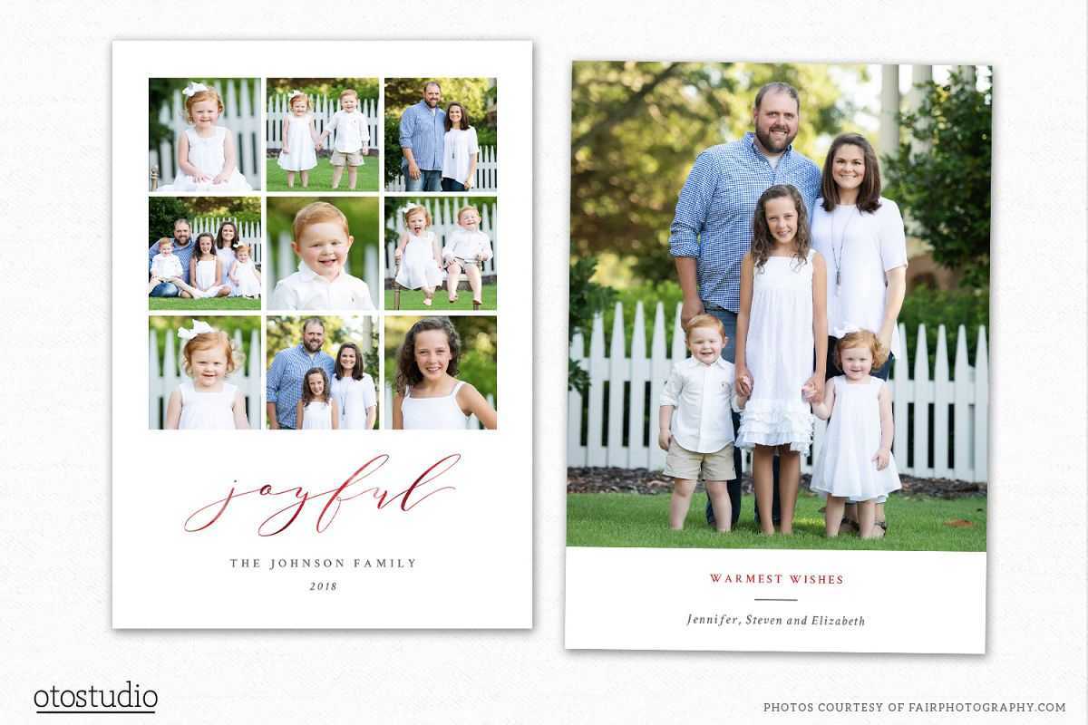 Christmas Card Template For Photographers Cc241 Intended For Holiday Card Templates For Photographers