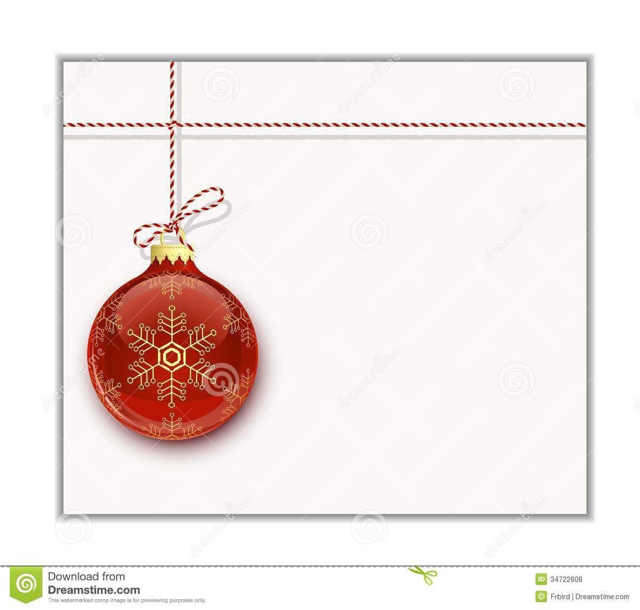 Christmas Card Template Stock Vector. Illustration Of Clip Pertaining To Blank Christmas Card Templates Free