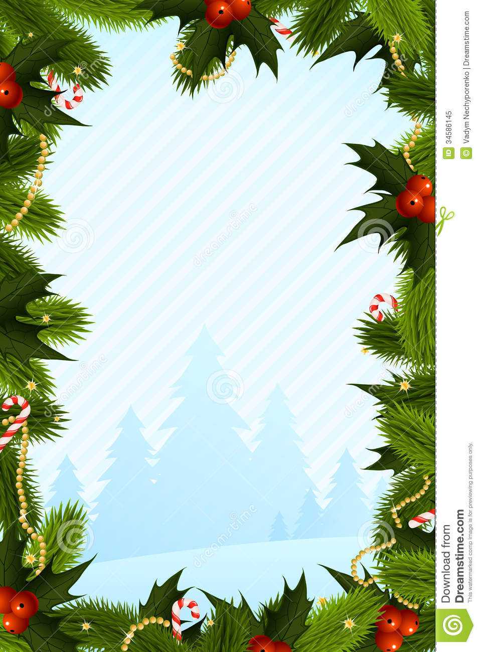 Christmas Card Template Stock Vector. Illustration Of Shape For Blank Christmas Card Templates Free