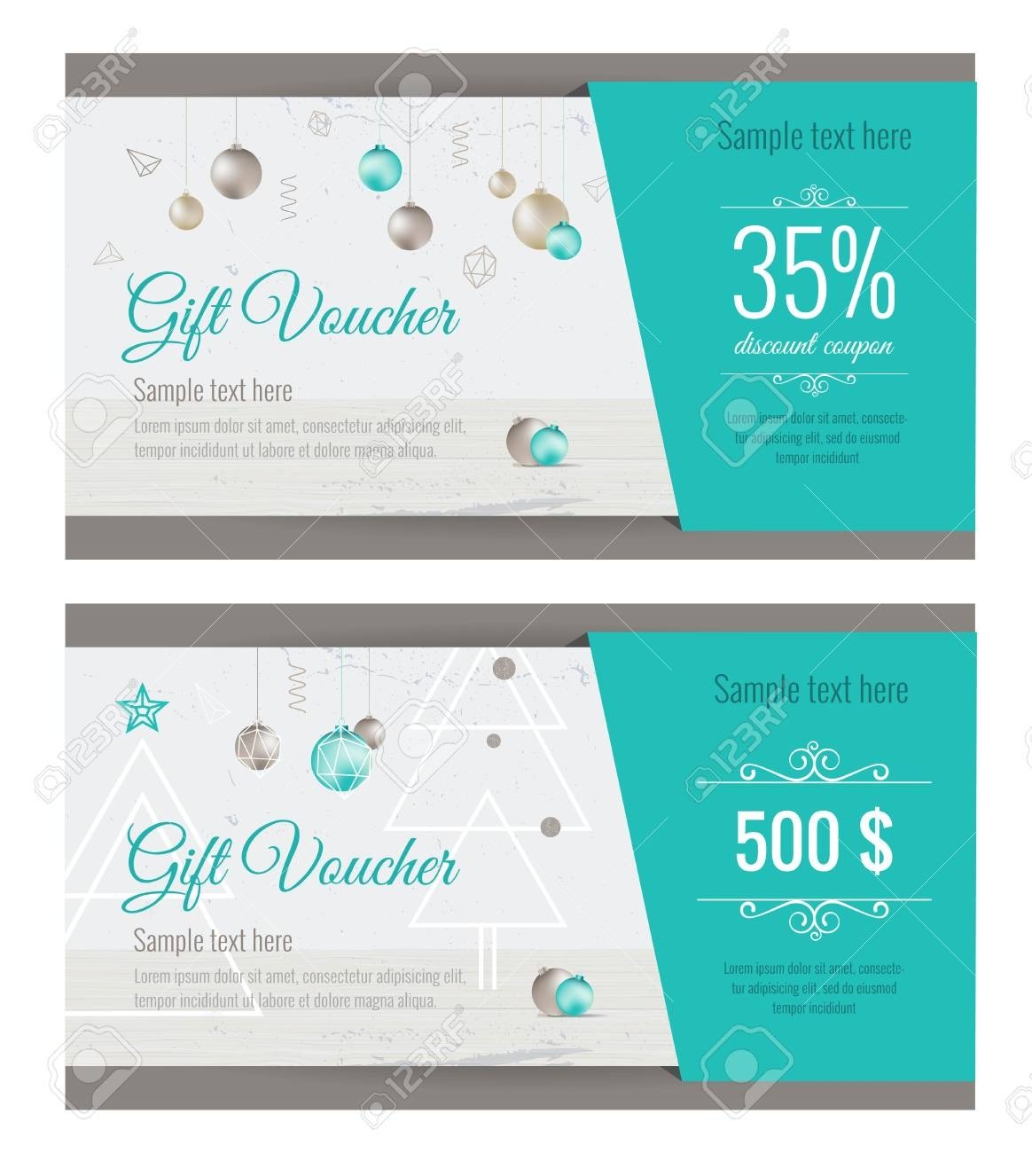 Christmas Gift Voucher Coupon Discount. Gift Certificate Template.. For Merry Christmas Gift Certificate Templates