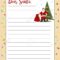 Christmas Letter From Santa Claus Template. Layout In A4 Size Regarding Christmas Note Card Templates