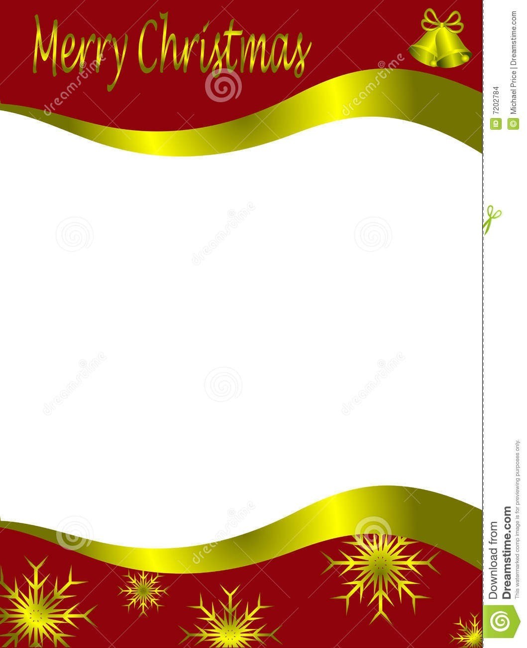 Christmas Letter Template Stock Vector. Illustration Of Gold Pertaining To Christmas Note Card Templates