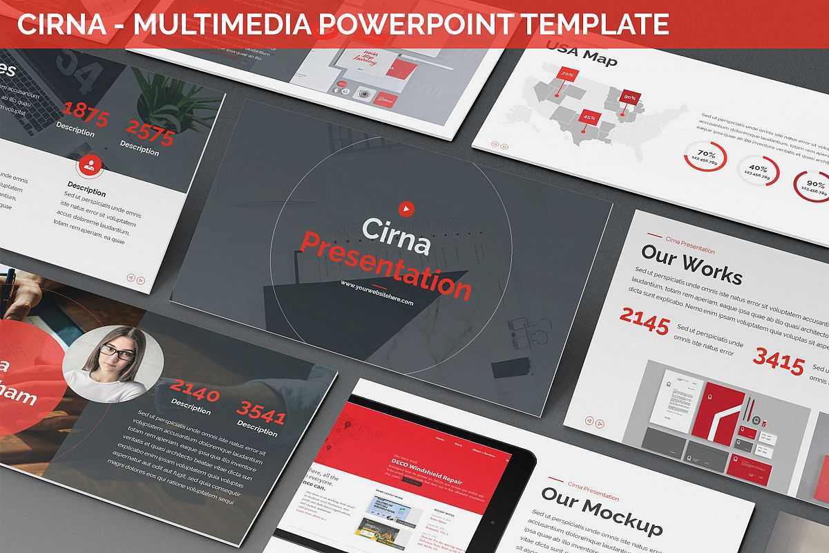 Cirna – Multimedia Powerpoint Template In Multimedia Powerpoint Templates