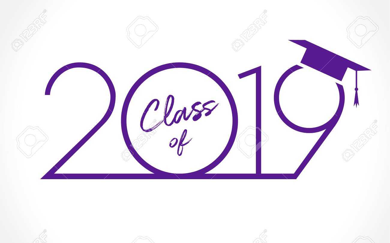 Class Of 20 19 Year Graduation Banner, Awards Concept. T Shirt.. Throughout Graduation Banner Template