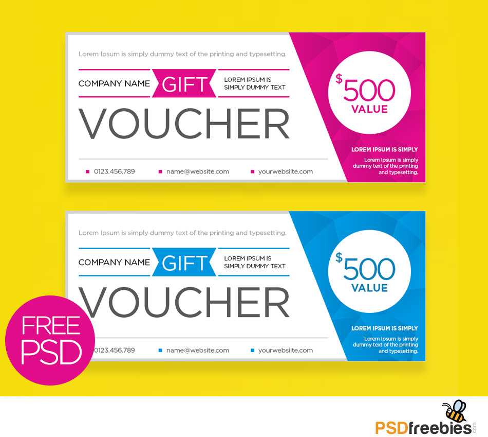 Clean And Modern Gift Voucher Template Psd | Psdfreebies In Gift Certificate Template Photoshop