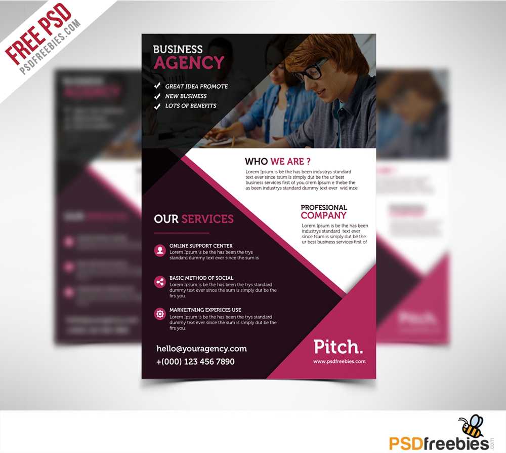 Clean And Professional Business Flyer Free Psd | Psdfreebies Inside Cleaning Brochure Templates Free