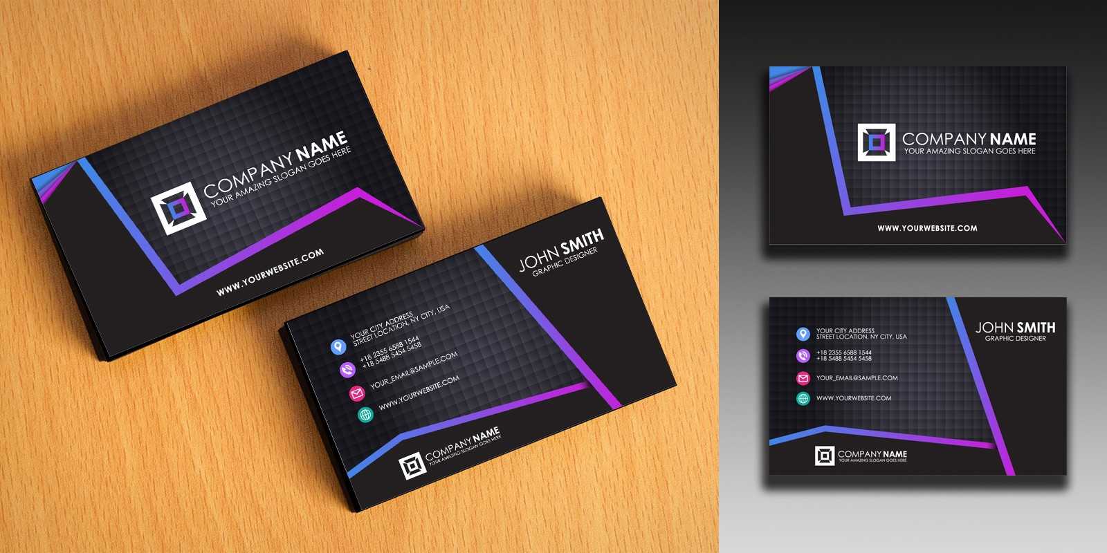 Clean And Simple Business Card Template With Regard To Buisness Card Templates