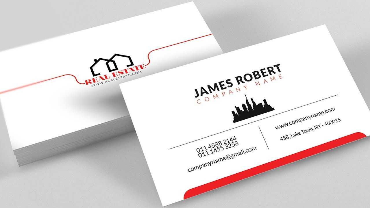 Clean Illustrator Business Card Design With Free Template Download Inside Download Visiting Card Templates