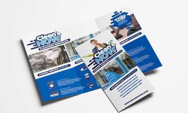 Cleaning Service Trifold Brochure Template In Psd, Ai throughout Cleaning Brochure Templates Free