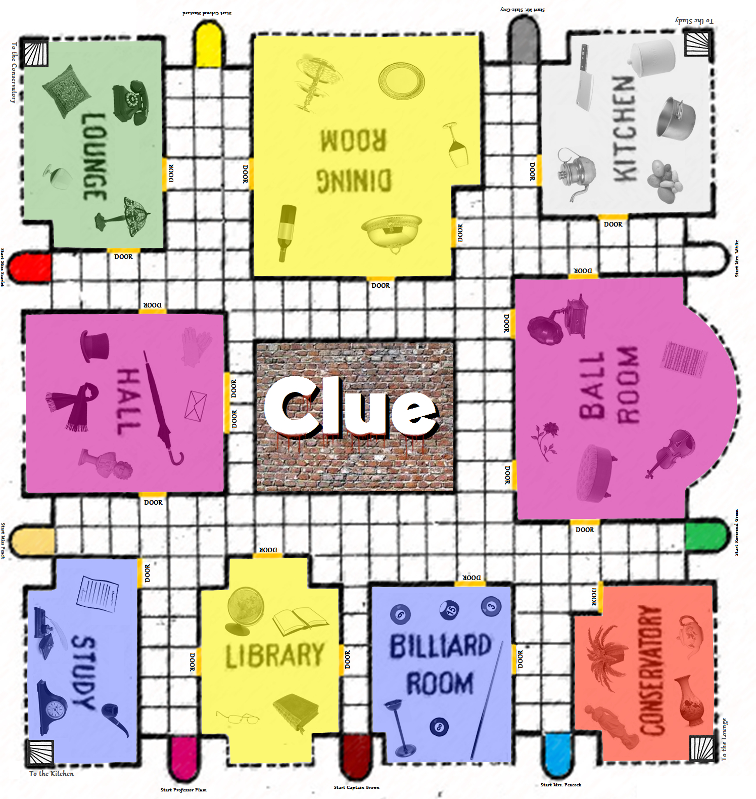 Clue Game Board Printable | Birthday - Spy Detective Mystery With Clue Card Template