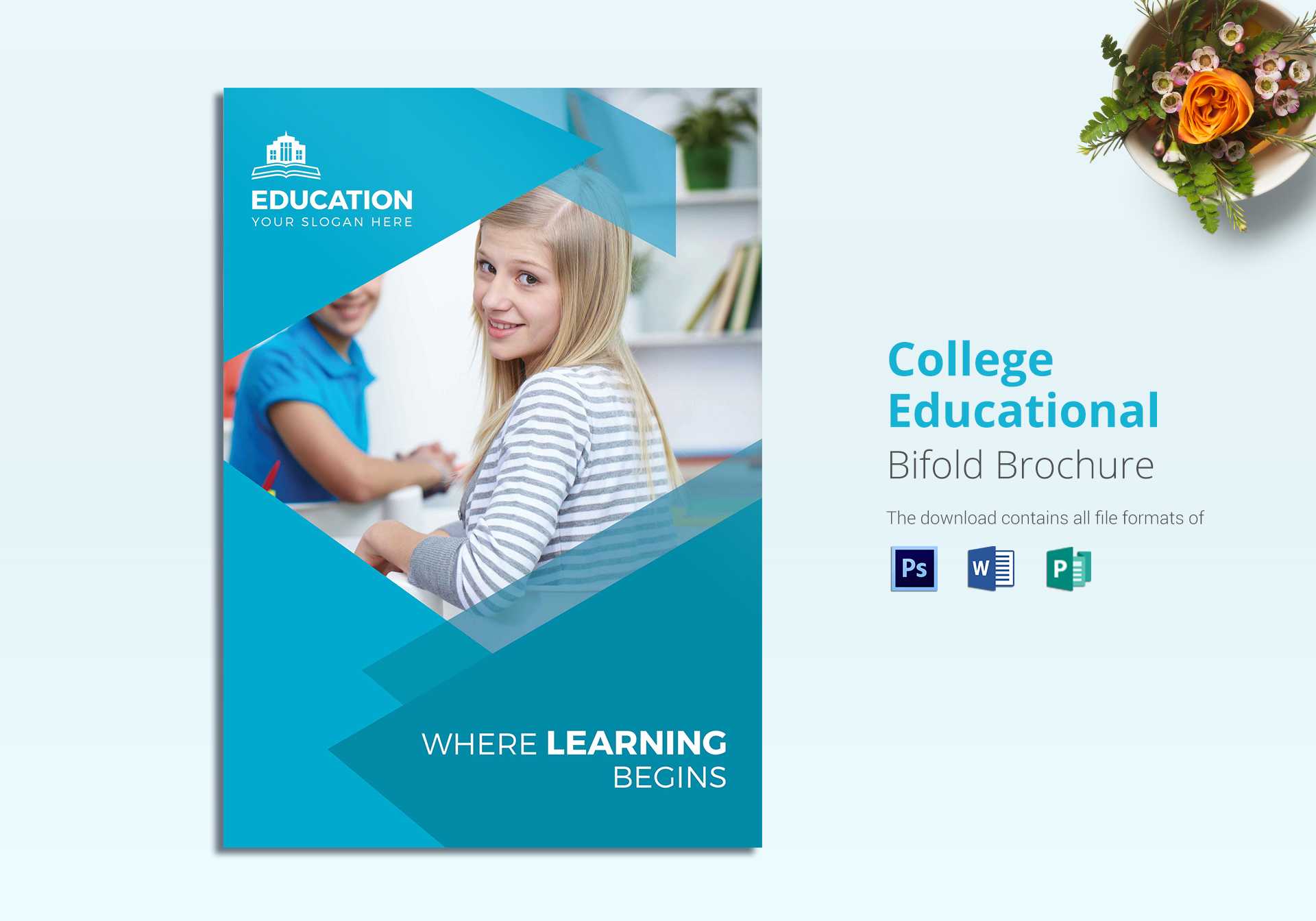College Educational Brochure Template Throughout Brochure Design Templates For Education
