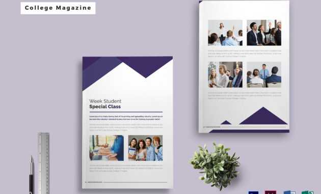 College Magazine Template Pertaining To Magazine Ad Template regarding Magazine Ad Template Word