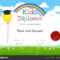 Colorful Kids Summer Camp Diploma Certificate Template In With Regard To Children's Certificate Template