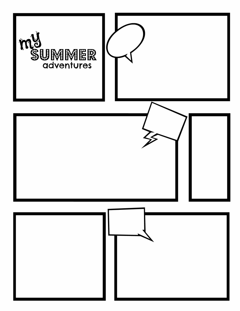 Comic Strips.pdf | Graphic Novels | Comic Strip Template In Printable Blank Comic Strip Template For Kids