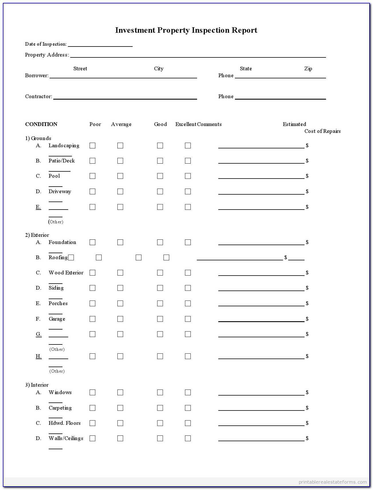 Commercial Property Inspection Report Template Awesome In Commercial Property Inspection Report Template