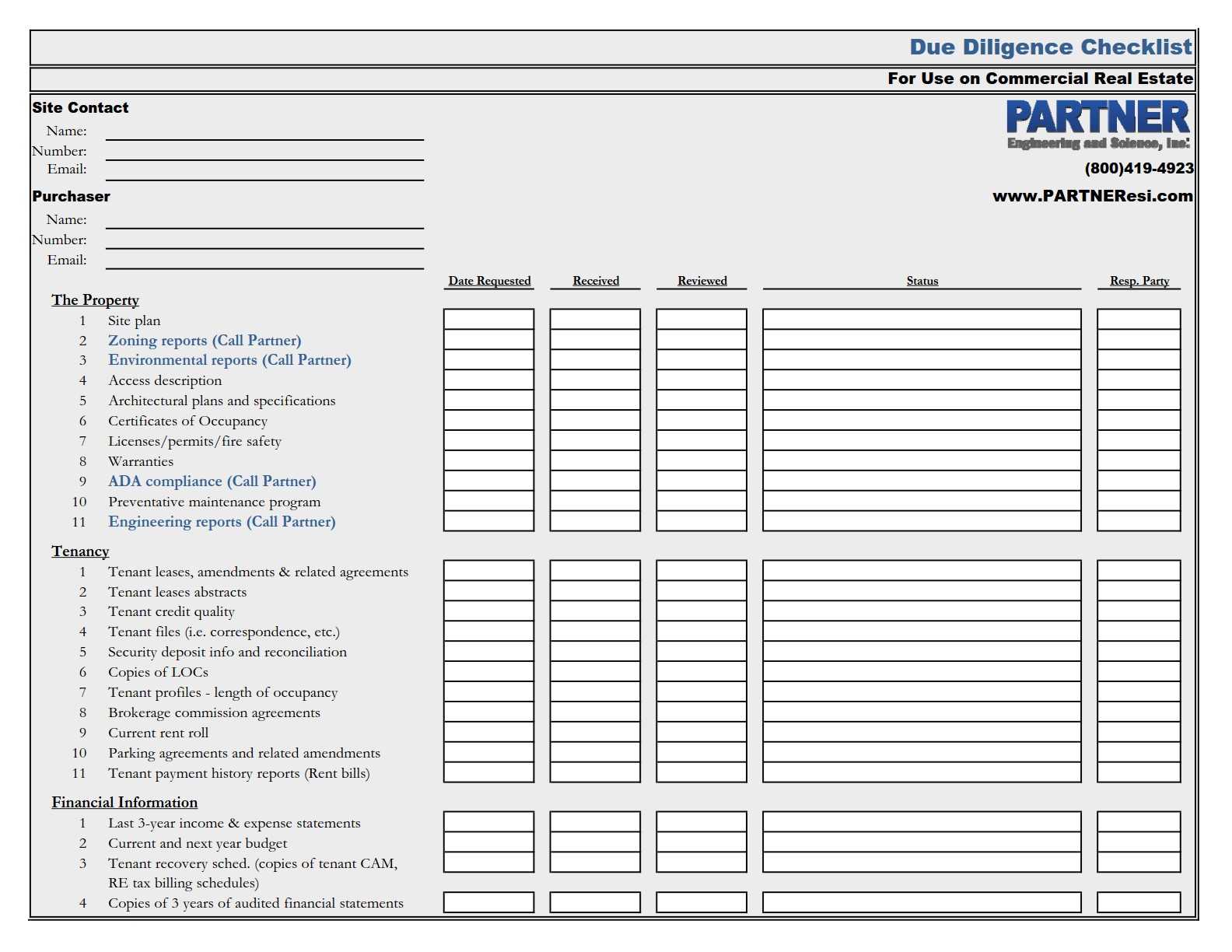 Commercial Real Estate Due Diligence Checklist Pertaining To Property Condition Assessment Report Template