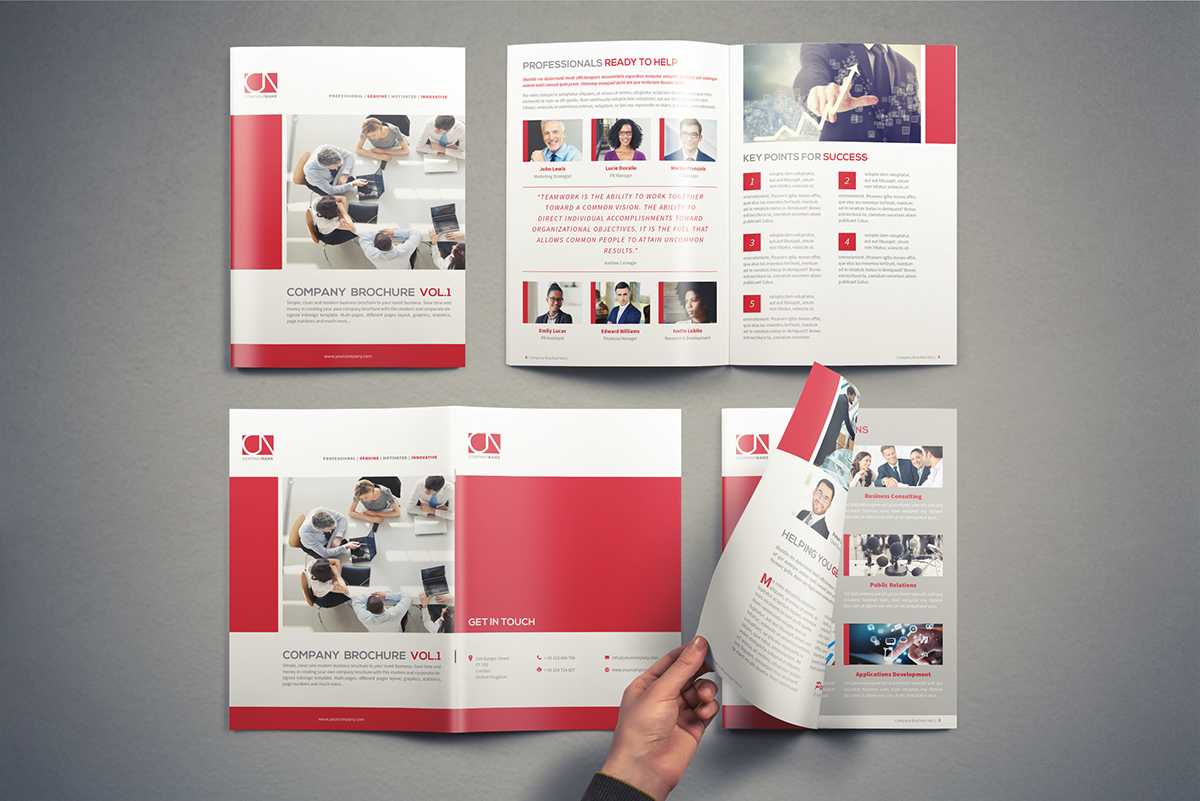 Company Brochure Template Vol.1 On Student Show In Student Brochure Template
