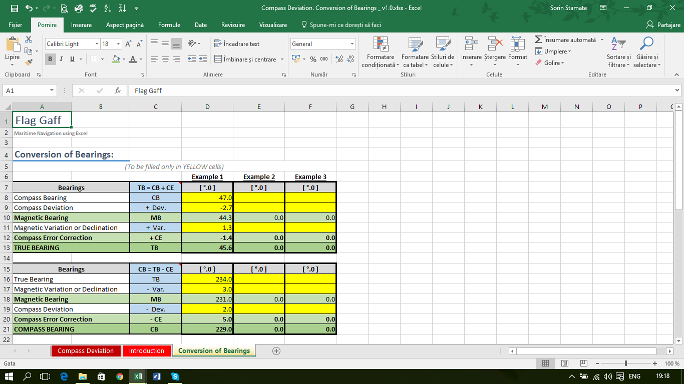 Compass Deviation. Conversion Of Bearings Throughout Compass Deviation Card Template