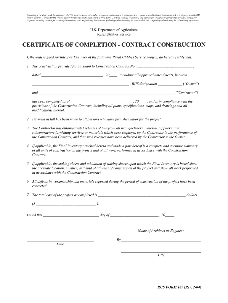 Completion Certificate Sample Construction – Fill Online With Construction Certificate Of Completion Template