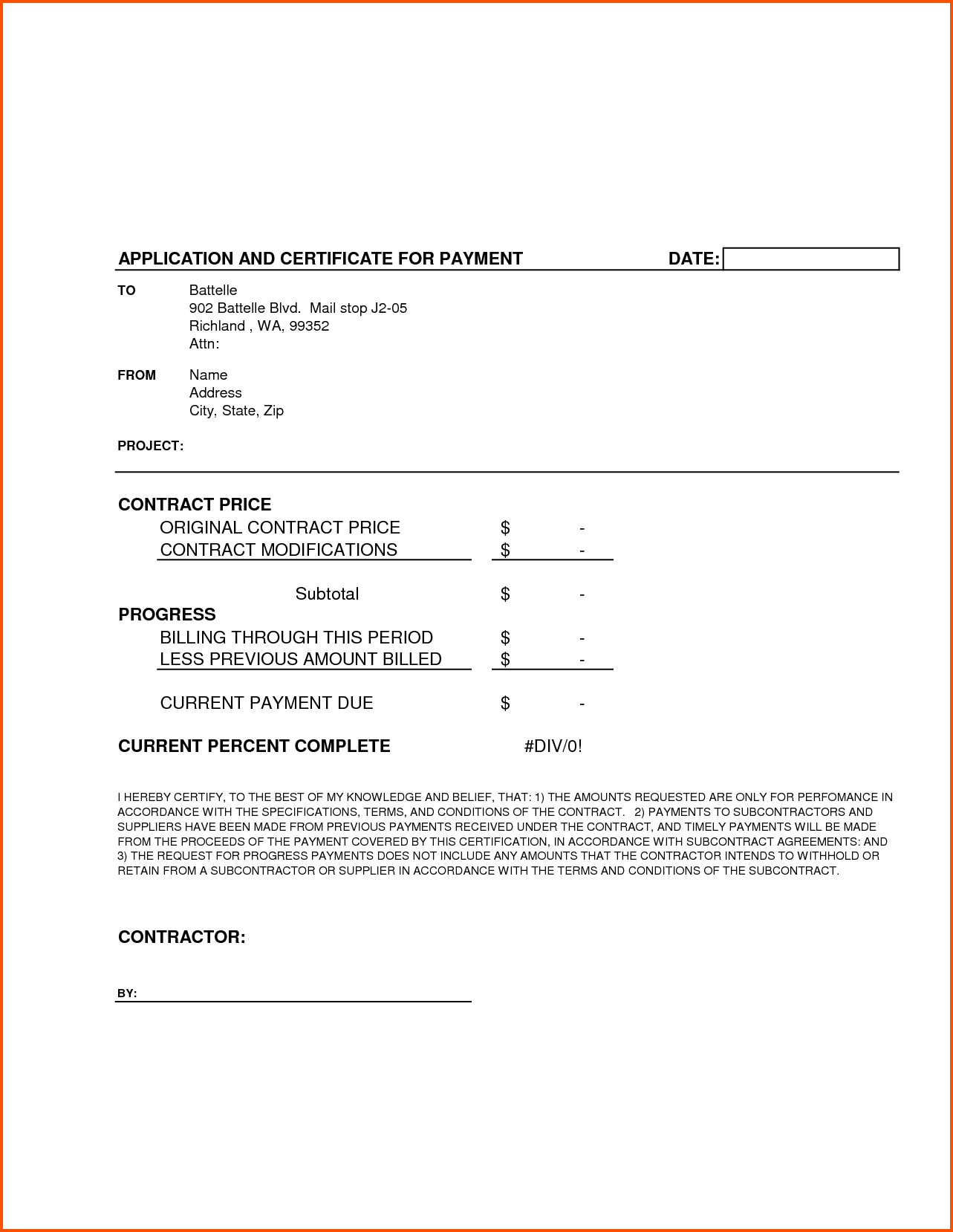 Completion Template Doc Certificate Certification Letter For Intended For Construction Payment Certificate Template